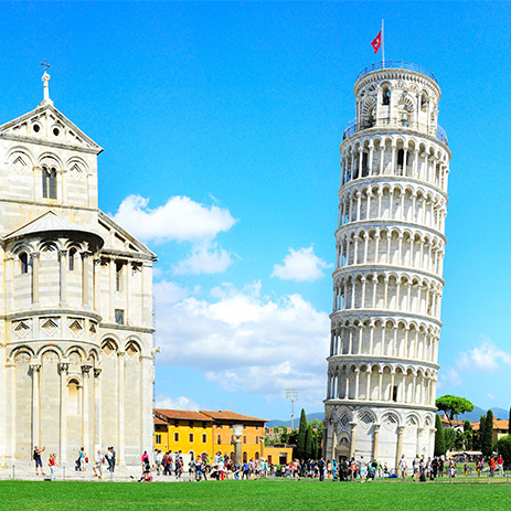 The leaning tower of pisa, Italy